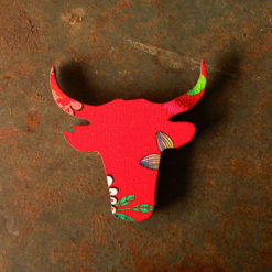 magnet made in France tête de taureau motif gypsy imprimé anti-uv .